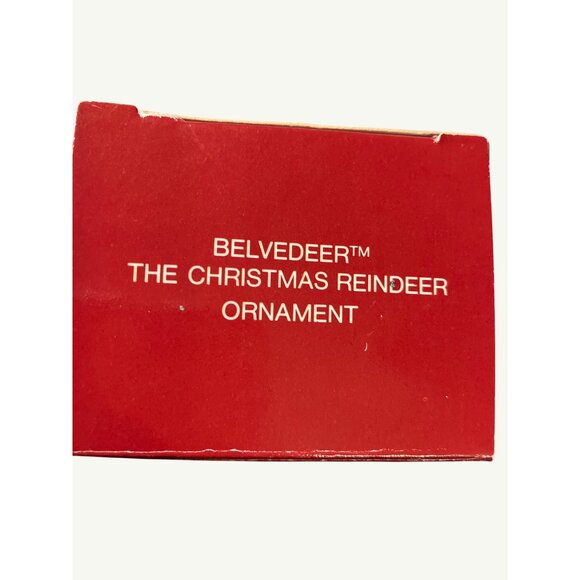 Belvedeer The Christmas Reindeer Ornament Avon Gift Collection 1987 Exclusive - Picture 2 of 13